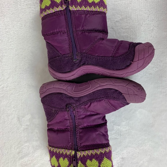 OshKosh Bgosh Toddler Girl Purple Snow Boots - Picture 4 of 7